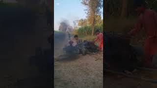 two diesel engine start with viel two😀 man viral video [upl. by Ayota]