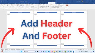 How To Add Header And Footer For All Pages 2024 [upl. by Yajnas]