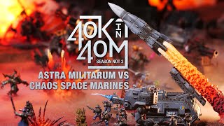 Black Legion vs Astra Militarum 1500pts a Battle of Lost Cadia Warhammer 40k Battle Report [upl. by Rolyt]