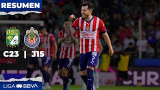 Resumen León vs Chivas  Clausura 2023  Liga BBVA MX [upl. by Annod]