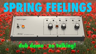 Behringer SPRING Reverb amp Friends  demo no talking [upl. by Gunnar193]