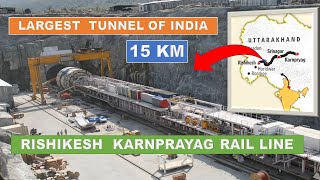 Rishikesh Karnprayag Rail line  Chardham Railway Project  Railway construction  Papa Construction [upl. by Kartis]