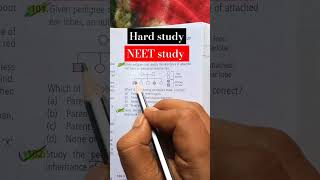 NEET 👉👉pedigree of autosomal recessive trait study science neet [upl. by Marney]