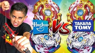 Beyblade Battle Hasbro vs Takara Tomy  Requiem amp Nightmare Duel [upl. by Furr562]