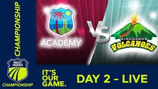 🔴 LIVE WI Academy v Windward Islands  Day 2  West Indies Championship 2024  Thursday 11th April [upl. by Nomor]