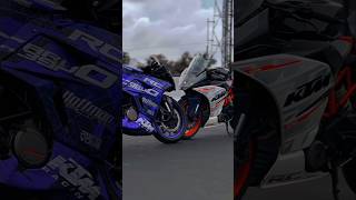 KTM RC 390😈 vs R15 😰 power of KTM RC 390❤️‍🔥 [upl. by Aroel]