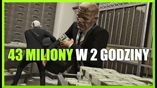 ZAROBIŁEM 43 MILIONY W 2 GODZINY  GTA 5 ONLINE [upl. by Ecinad]