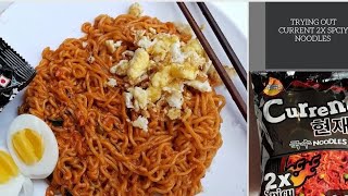 current 2x spicy noodles challenge 🥵first video🙏current 2x spicy noodles challenge [upl. by Whitcher]