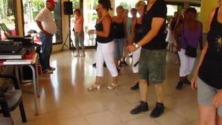 The Lucky One Line Dance Workshop Vakantie 2010 Spanje [upl. by Kiele801]