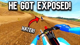 1v1 VS MY BIGGEST HATER IN MX BIKES [upl. by Imnubulo]