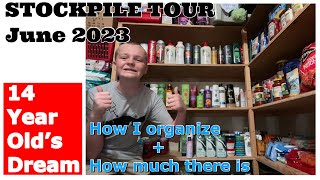 Second Stockpile Tour 2023  How I OrganizeWhat Has Changed [upl. by Enitsirhc]