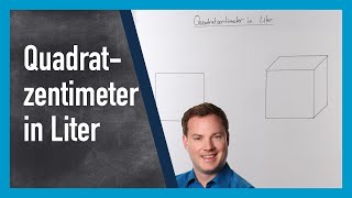 Quadratzentimeter in Liter umrechnen [upl. by Pearlman]