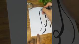 Arabic calligraphy with italic marker arabic calligraphy art subscribe [upl. by Burnside]