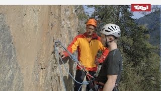 Klettern lernen amp Klettertechnik Umfädeln Französische Methode🏔 [upl. by Haseefan443]