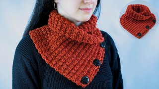 Everyone can crochet such a snood  it’s warm and beautiful [upl. by Dworman]