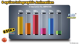 8PowerPoint MORPH Animation  Tricky GLASS FILL ANIMATION Morph transition [upl. by Ymme]