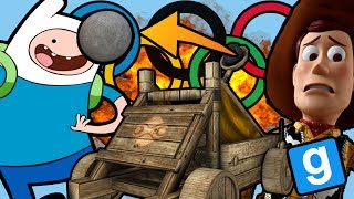 COSTRUIAMO CATAPULTE Gmod ITA Olimpiadi Funny Moments wPasta [upl. by Assenar]