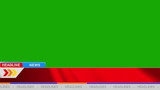 GREEN SCREEN NEWS TEMPLATE  HEADLINES NEWS FREE  FREE LOWERTHIRD [upl. by Whatley]