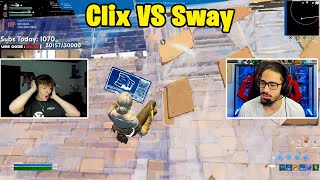 Clix VS Sway 2v2 TOXIC Fights w Bugha amp Zenn [upl. by Epolenep995]