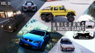 Unicorns in Racing Games Rare Cars Volume 13  Winter Special [upl. by Anirbys]