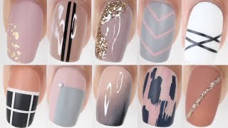 100 EASY nail ideas  HUGE nail art compilation [upl. by Pilar]