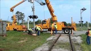 Railroad signal installation [upl. by Estus171]