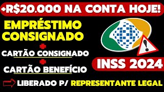 LIBEROU  de R20000 na CONTA HOJE Como fazer EMPRÉSTIMO CONSIGNADO do INSS  BPC LOAS em 2024 [upl. by Atiran]