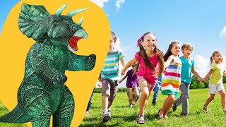 Be the life of the party with the Inflatable Triceratops Party Costume [upl. by Nerual144]