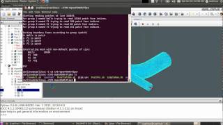 OpenFOAM CFD Tutorial on CAELinux 2011 [upl. by Ecyac51]