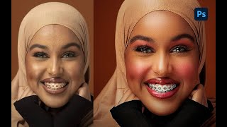 Face Retouching Best Photoshop Tutorial Skin Retouching by wick [upl. by Nahsin]