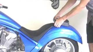 Honda Fury Low Seat Pan Install VIDEO [upl. by Oruasi]