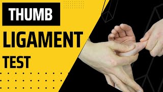 Thumb Ulnar Collateral Ligament Test for UCL Thumb Assessment [upl. by Gerrilee398]