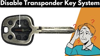 How To Disable a Transponder Key System in 8 Simple Steps [upl. by Mosra85]