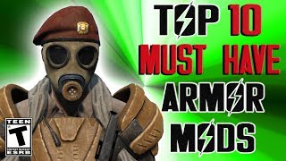 Fallout 4 Top 10 MUST HAVE Armor Mods [upl. by Zipporah486]