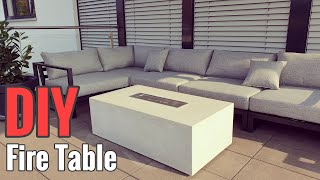 Tutorial Einen Tisch mit eingebauter Feuerstelle selber bauen  DIY Fire Table [upl. by Neras]