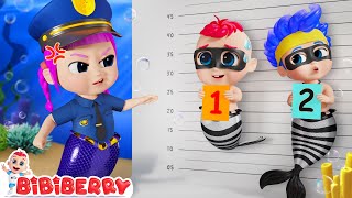 Police Mermaid Chase  Little Mermaid Locked In Prison  Bibiberry Nursery Rhymes amp Kids Songs [upl. by Jessen]