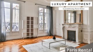 Luxury Paris Rental Apartment Tour  Luxembourg  Paris Rental  REF 59806 [upl. by Eentirb]