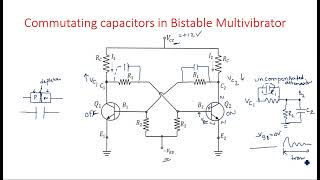 Bistable multivibrators  Commutating capacitors  Pulse Digital Circuits  PDC   Lec46 [upl. by Ayyn]