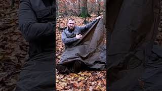 Tarp und Wolldecke als Bedroll Biwaksack Variante 2 [upl. by Abigael]