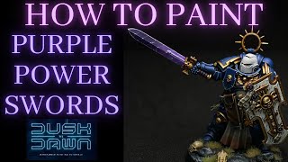 How to Paint PURPLE POWER SWORDS [upl. by Hgalehs750]