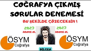 TYT COĞRAFYA ÇIKMIŞ SORULAR DENEMESİ [upl. by Auhesoj774]