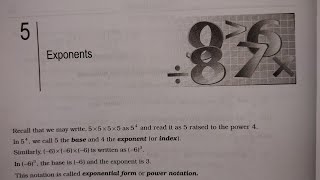 Class7 RS Aggarwal  Chapter 5 Exponents  Basics Introduction with examples  CBSE [upl. by Kotick]