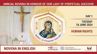 DAY 1 ENGLISH  OUR LADY OF PERPETUAL SUCCOUR NOVENA 2024 [upl. by Ecnaiva]