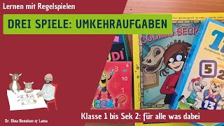 Umkehraufgaben 3 Spiele für alle Klassen Von Klasse 1 bis Sekundarstufe [upl. by Ralleigh268]