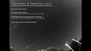 Geminids 2017 meteor shower live view  14 Dec 2017  Arizona [upl. by Appleton542]