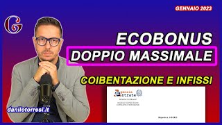 ECOBONUS 2023 e doppio massimale per coibentazione tetto e infissi  Risposta 143 del 2023 [upl. by Incrocci]