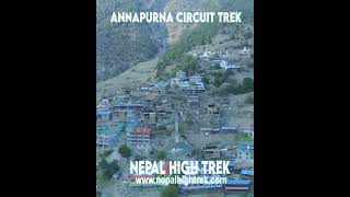 Manang Nepal Annapurna Circuit Annapurna Circuit Trek [upl. by Enialedam661]