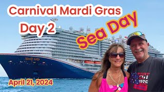 Carnival Mardi Gras Day 2 Sea Day [upl. by Libyc]