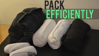 How to Pack Clothes for Traveling 👕💼 [upl. by Nauq]