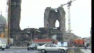 Frauenkirche Dresden beim Wiederaufbau 1994 [upl. by Aschim]